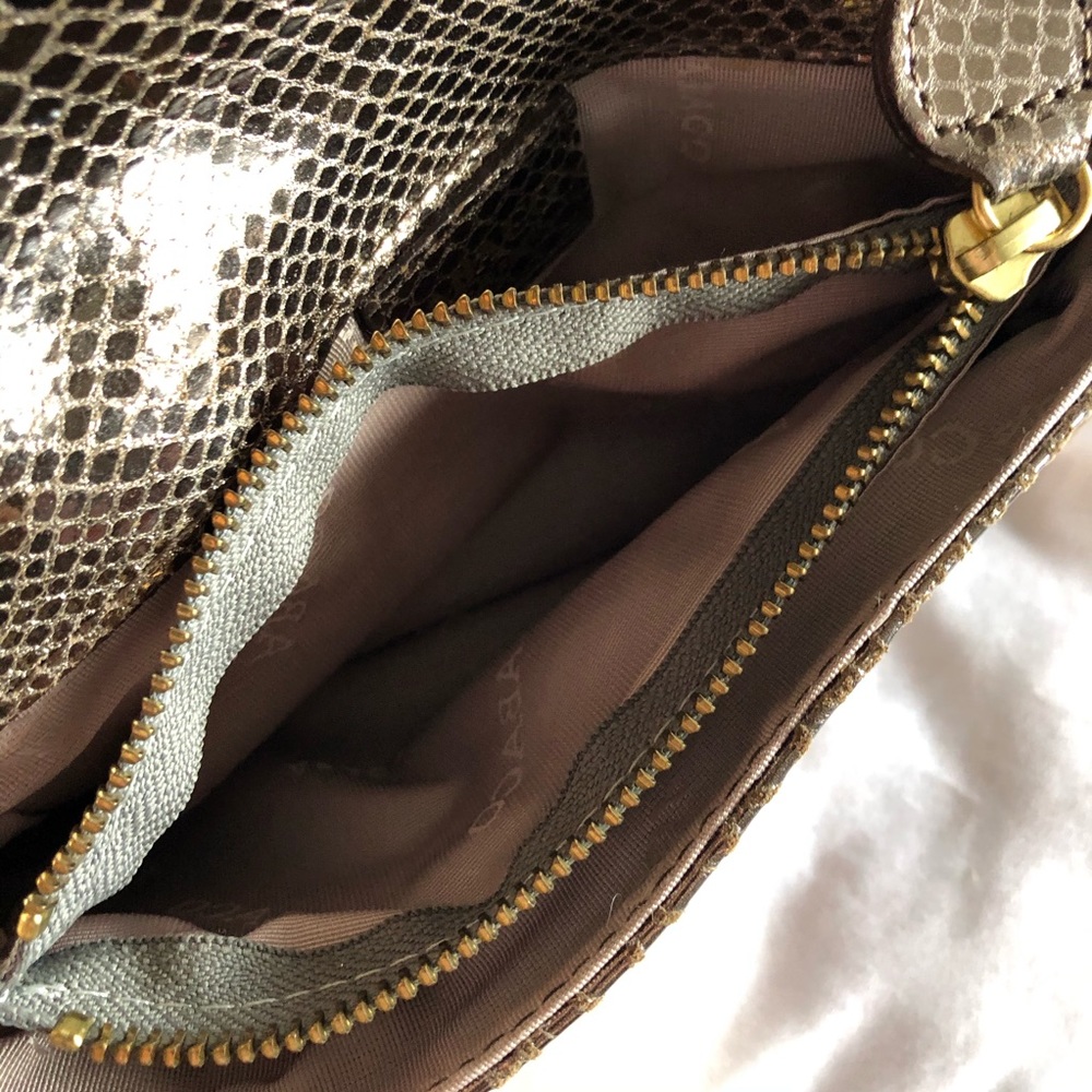 Abaco Python Snake Animal Print Mini Wallet Clutc… - image 8